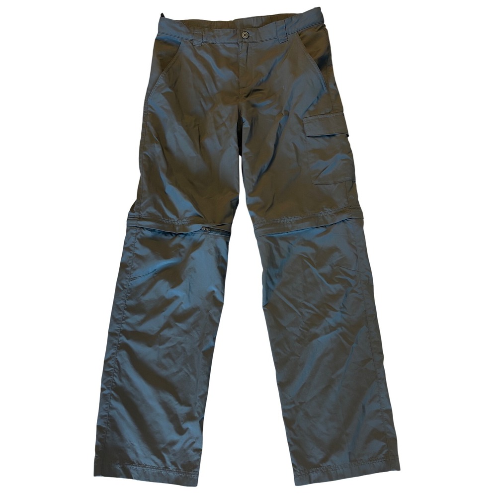 Columbia Kids Silver Ridge Convertible Pants Gray Size L 14/16 Hiking Shorts